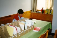 Paperboxes in the conference place